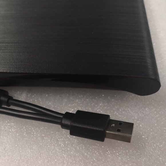 External CD/DVD Drive for Laptop USB 3.0, USBC Portable Burner DVD/CD Player Blk - Picture 6 of 8